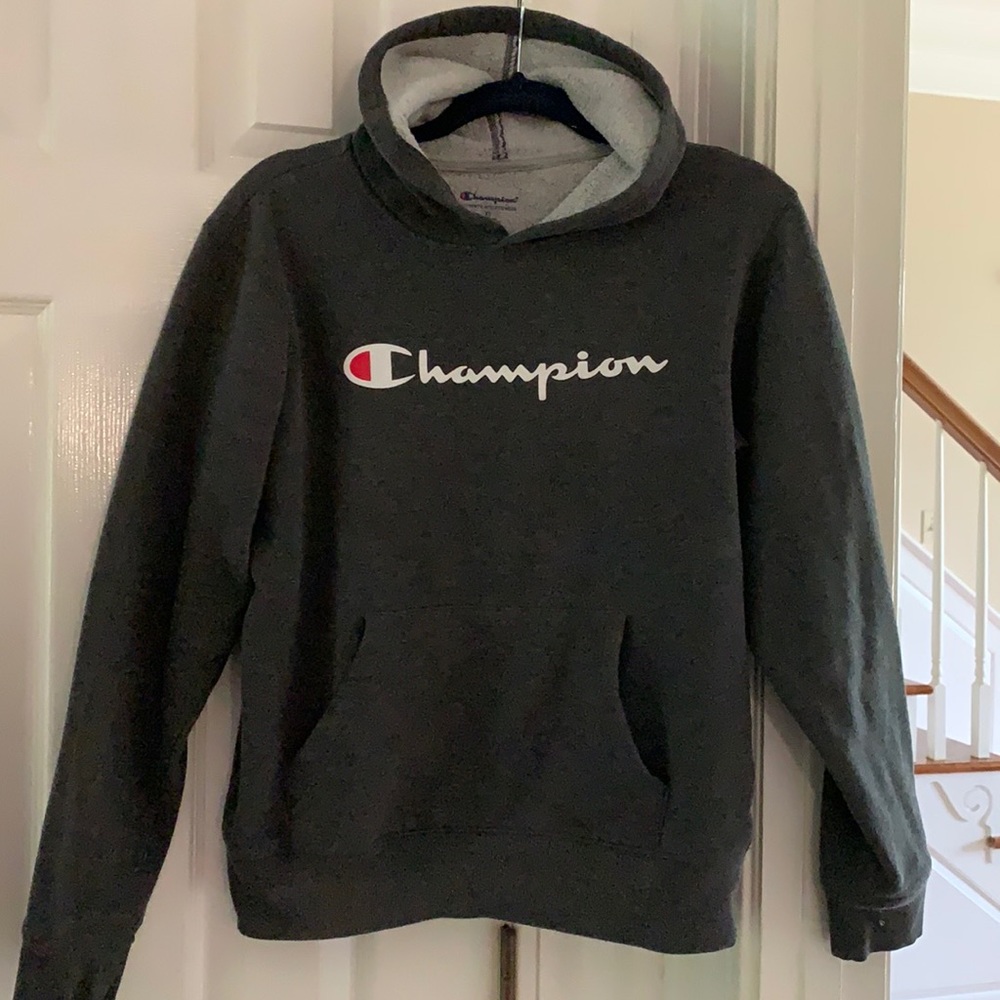 Grey Champion pullover.